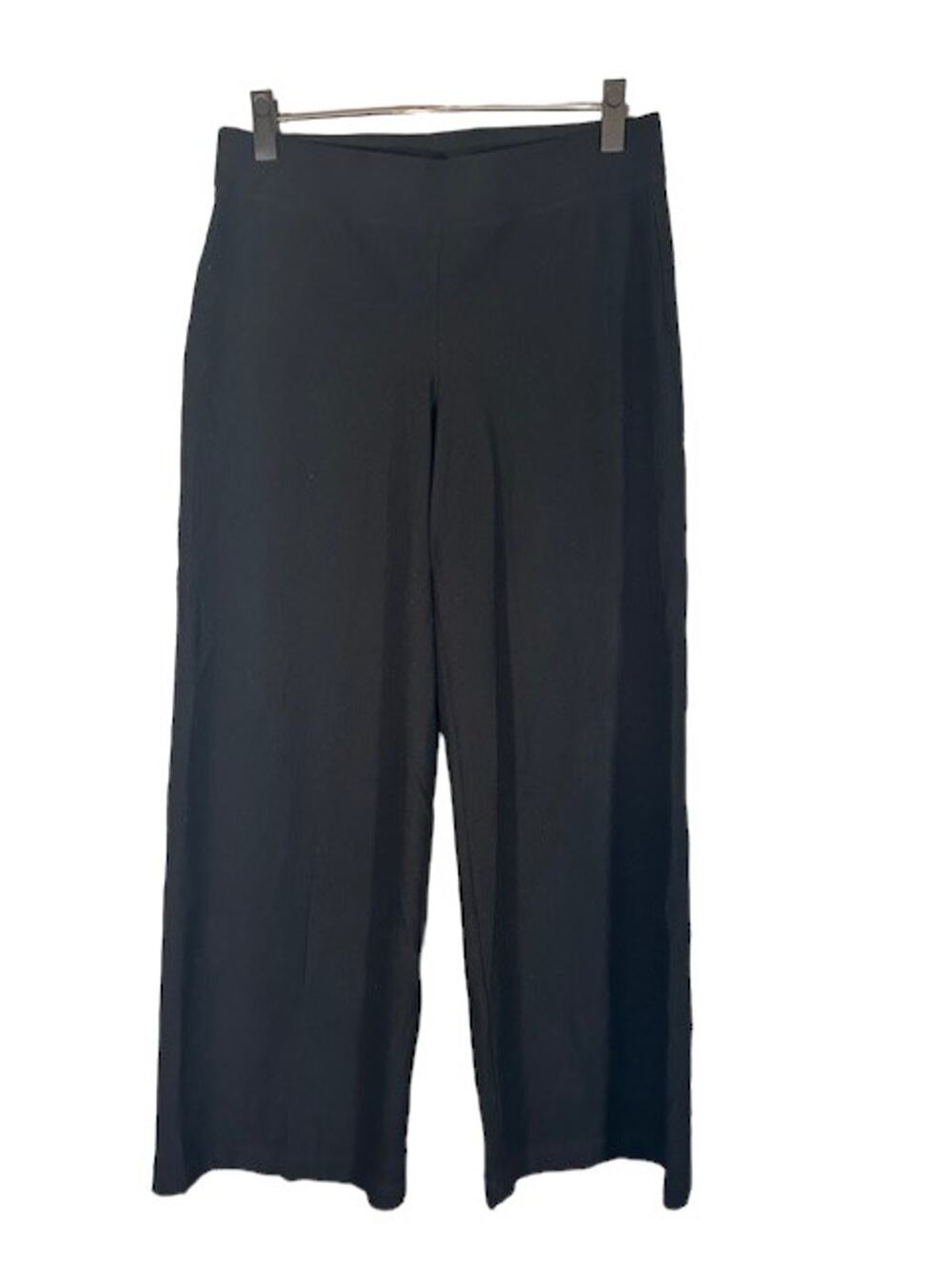 Eileen Fisher Black Basic Casual Elastic Waist Pull On Pants Women Sz S